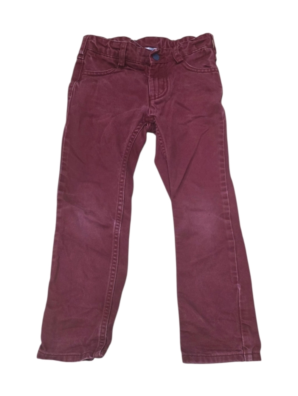 Jacadi Boys Maroon Stretch Jeans Size 6